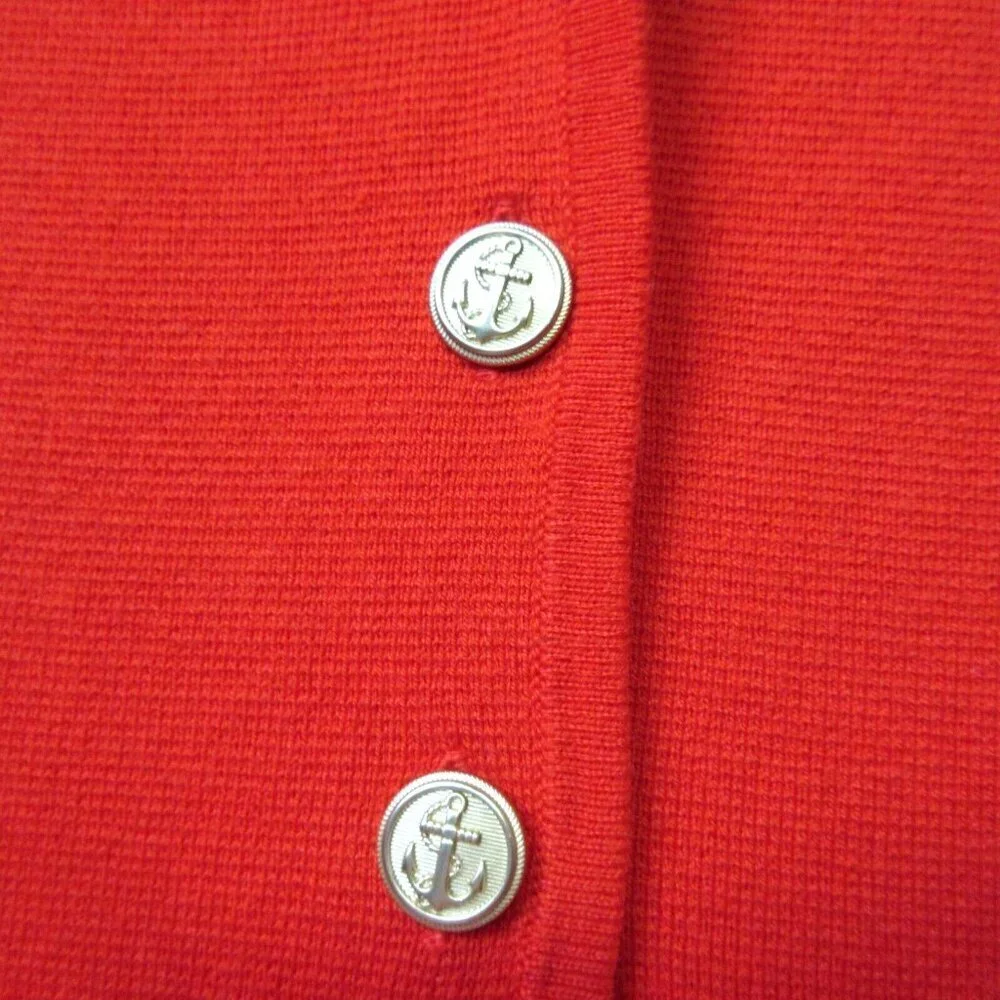 NWT J.Crew Giselle V-neck Sweater-Blazer in Bold Red Orange Knit Cardigan XXL